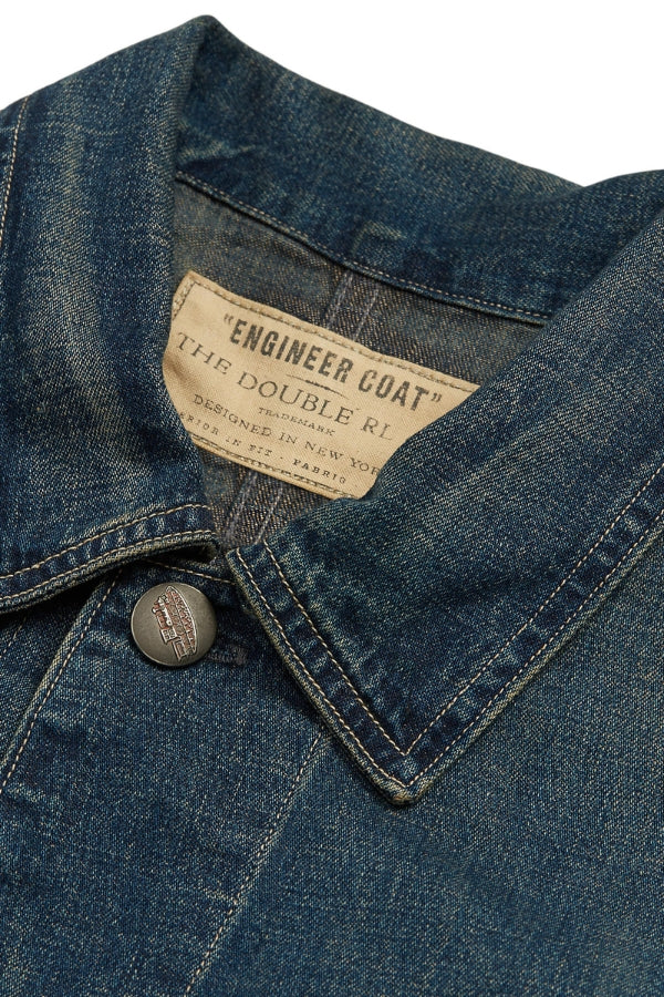 RRL Cotton Linen Denim Engineer Jacket Meridian Meridian Men