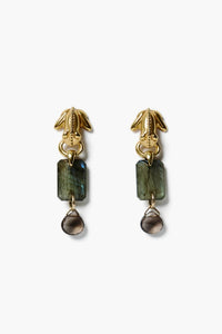 CHAN LUU Frog Tiered Drop Earrings