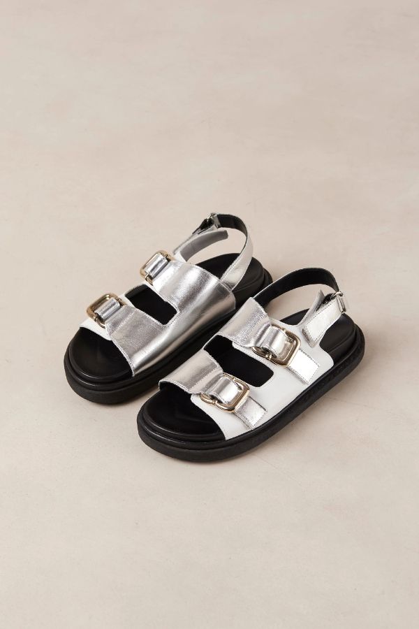 Harper - Black Leather Sandals
